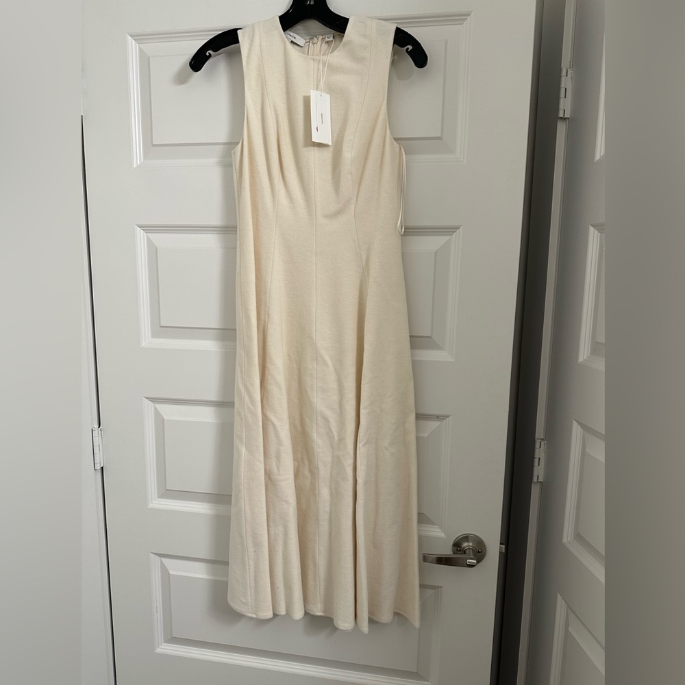 Vince Long Cream Dress